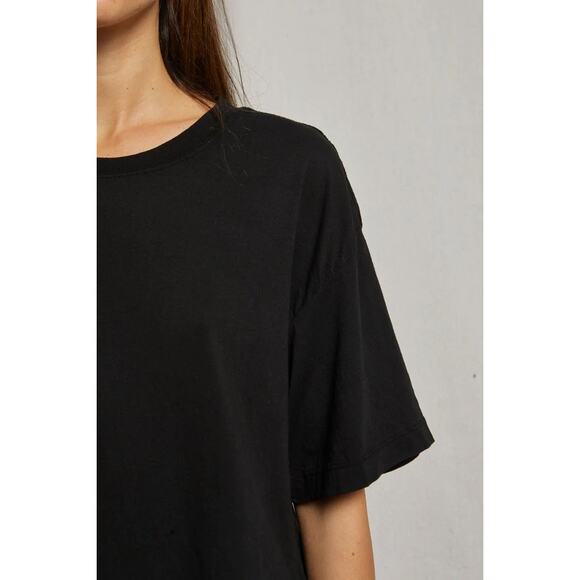 perfectwhitetee Gloria Black T-Shirt Soft Cotton Crewneck Relaxed Fit XS - Picture 2 of 8